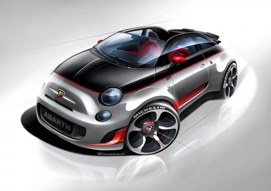 Эскиз Abarth 500C 2010 года  (фото 8 из 48)